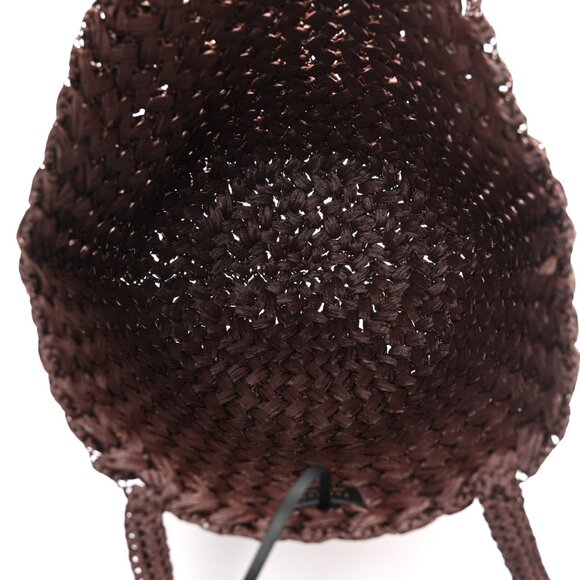 The Row Estelle Raffia Bag in Espresso - Picture 5 of 6